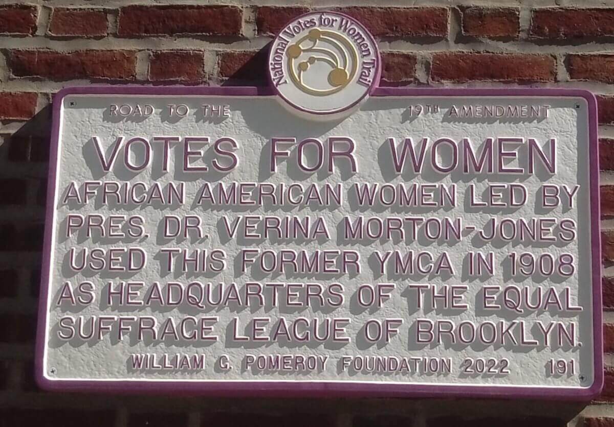 equal suffrage league plaque