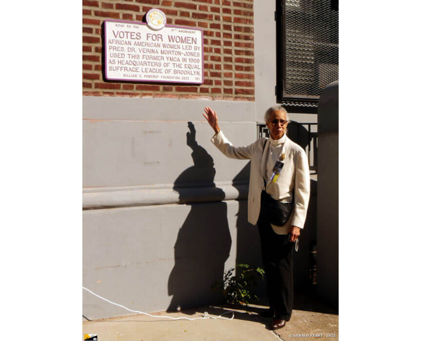 equal suffrage league plaque