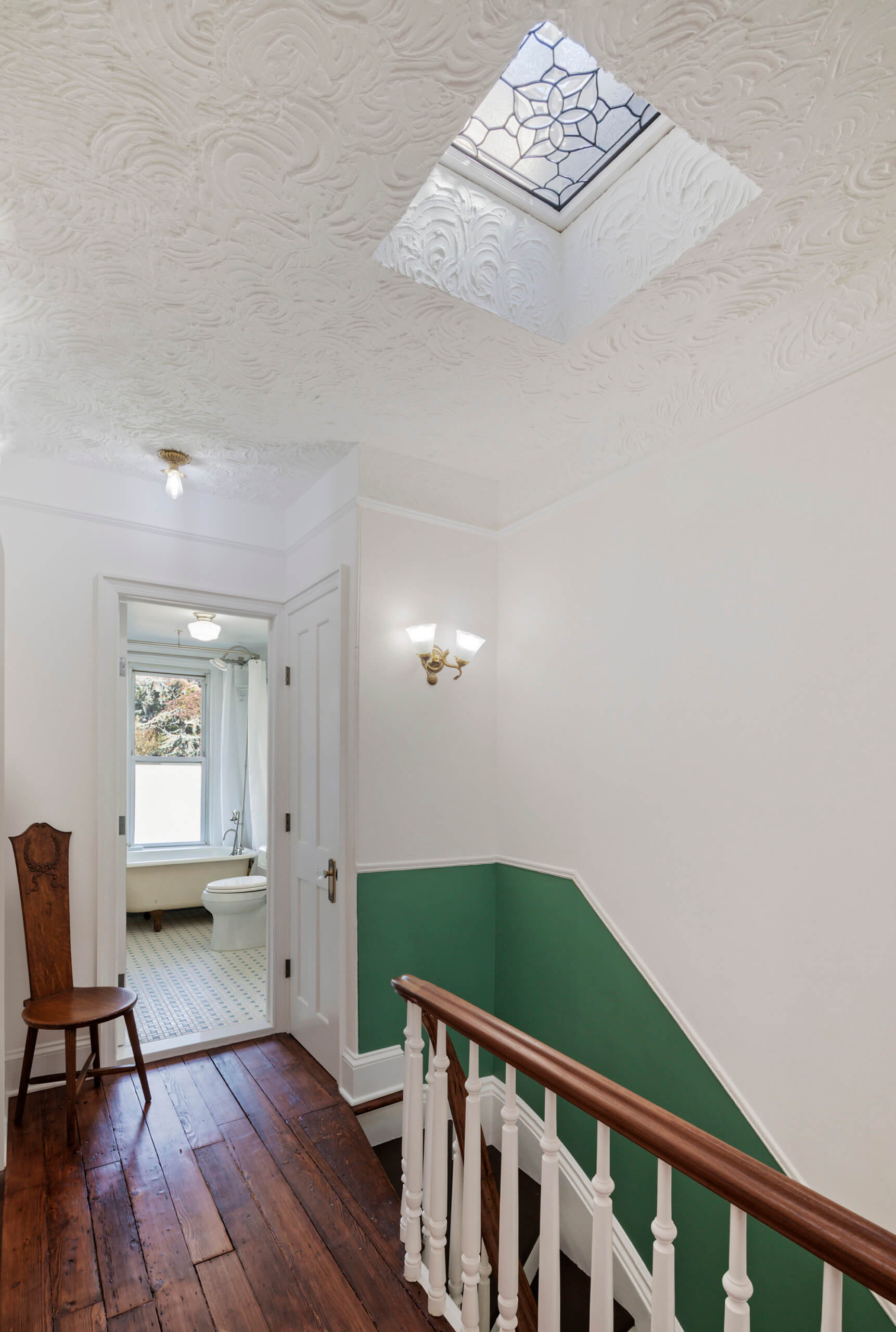 hallway and skylight brooklyn interior design ideas