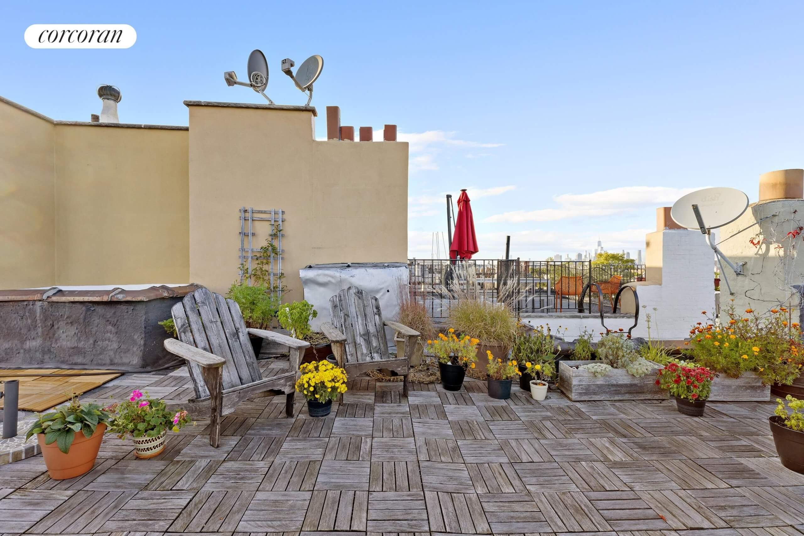 roof terrace of apt 4r at 483 12th street