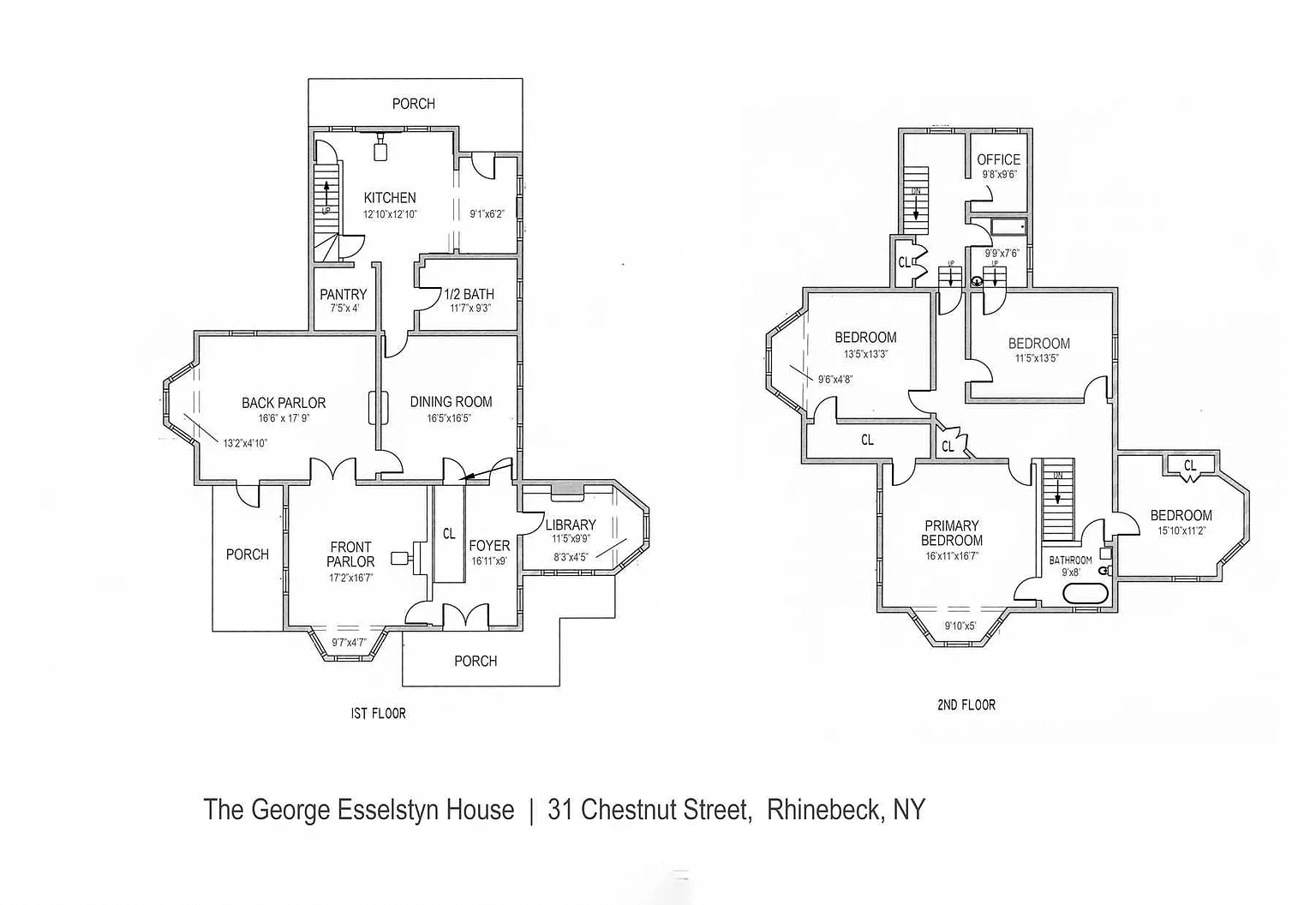 floorplans for 31 chestnut street in rhinebeck