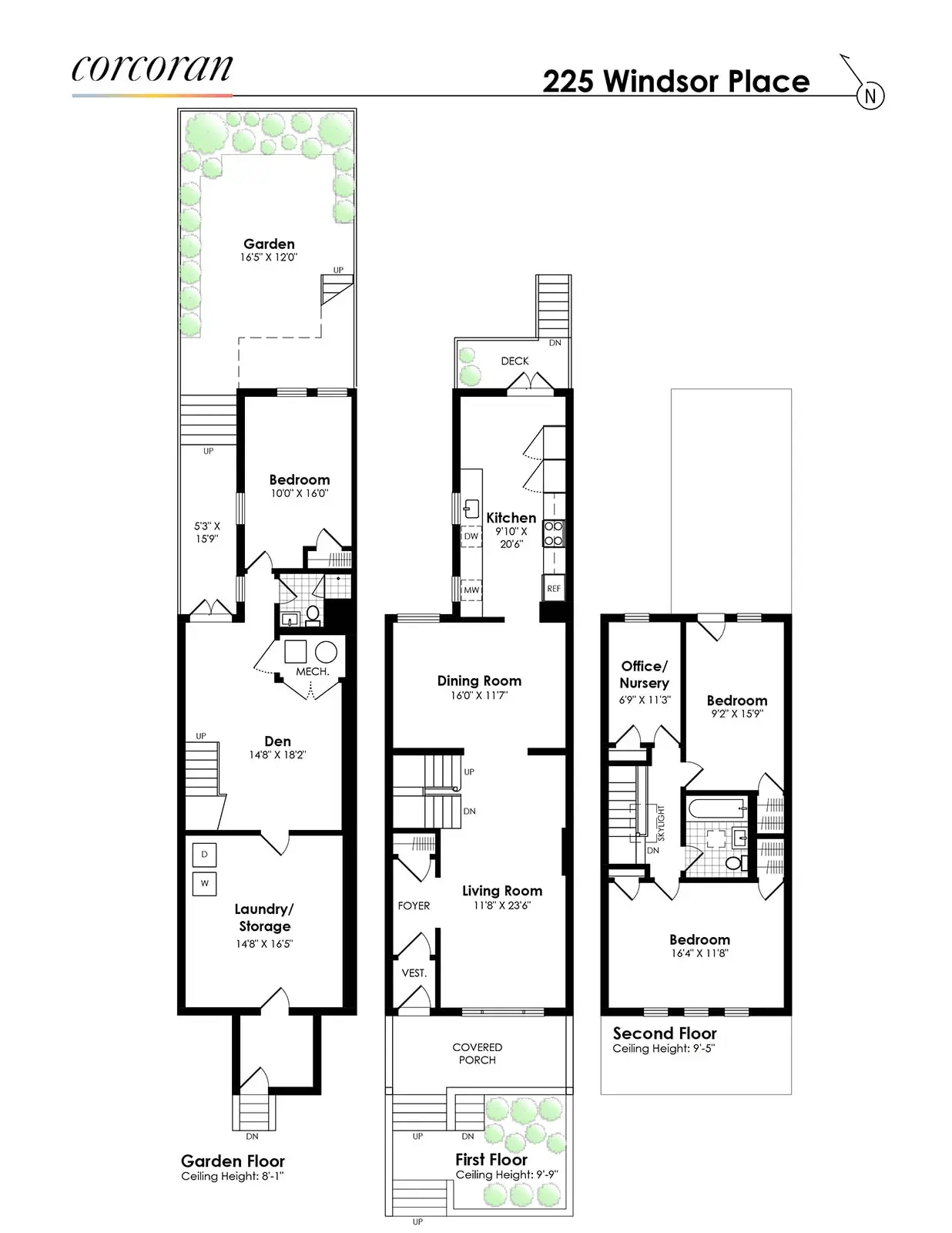 floorplan of 225 windsor place