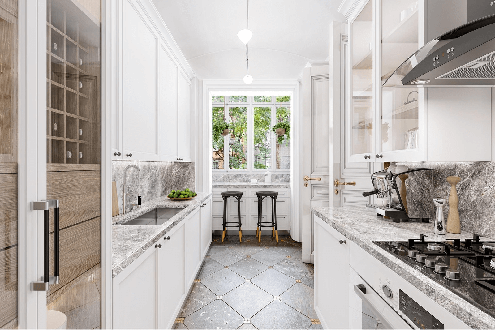 virtually staged interior of 20 remsen street