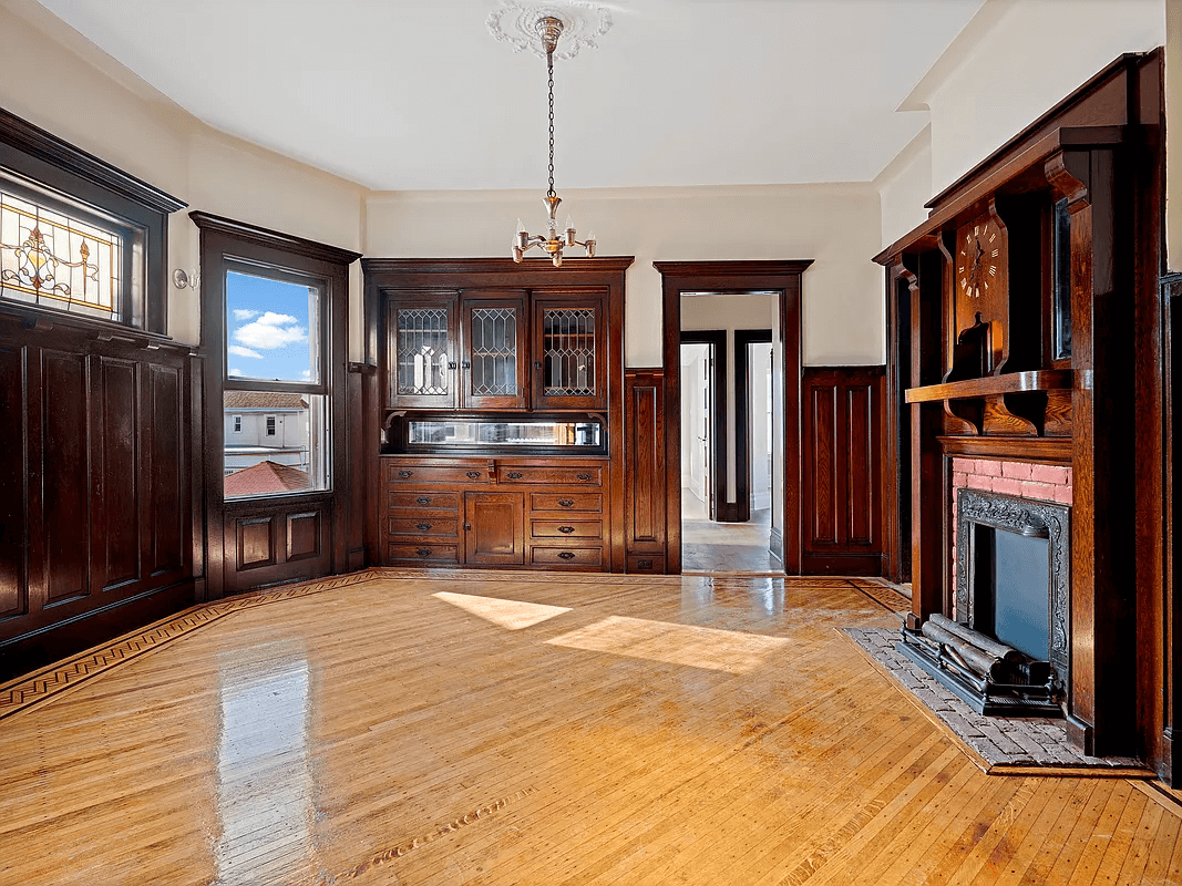 parlor in unit 2 at 880 east 35th street