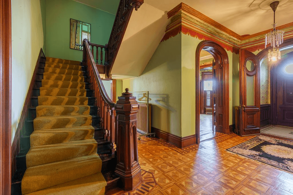 interior entry hall at 77 brinkerhoff street