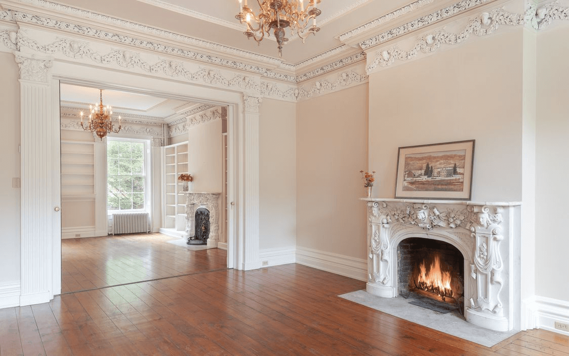 parlor in the crane house in somers ny