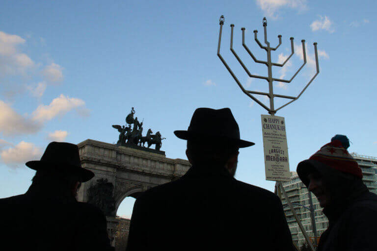 menorah in grand army plaza