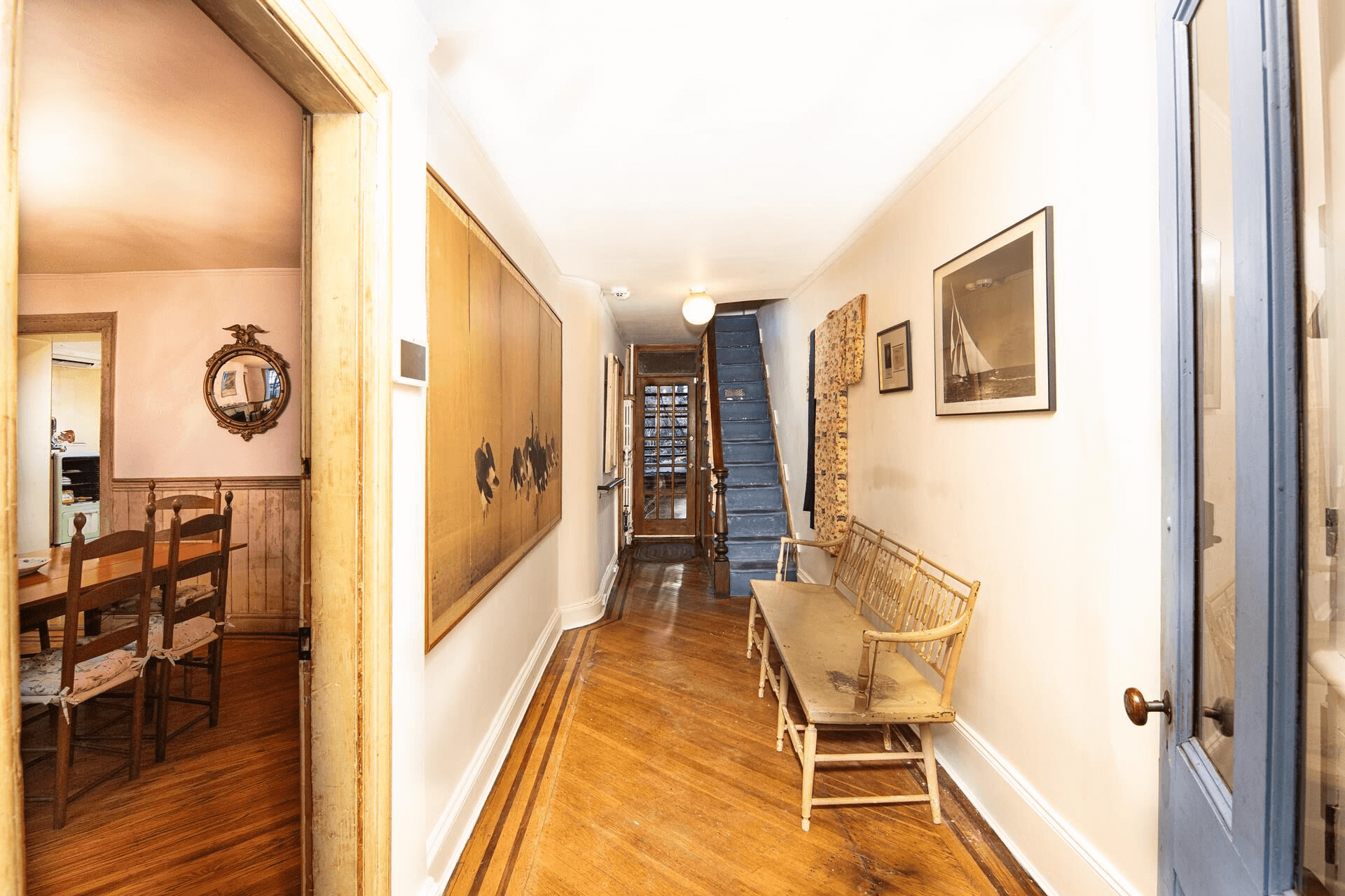 garden level hallway of 69 orange street