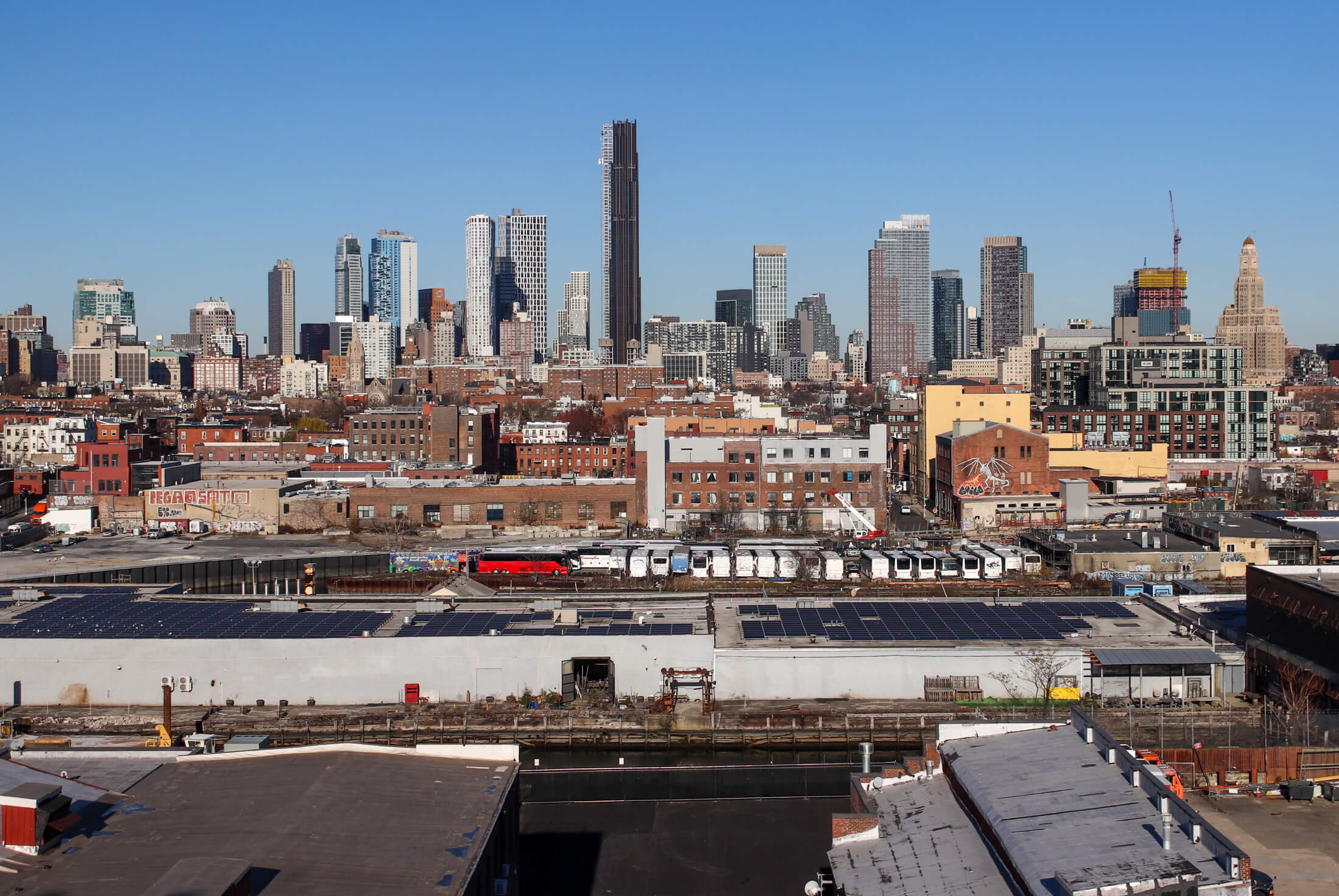 brooklyn skyline from gowanus