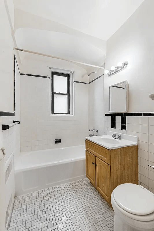 bathroom of unit 3J in 125 hawthorne street