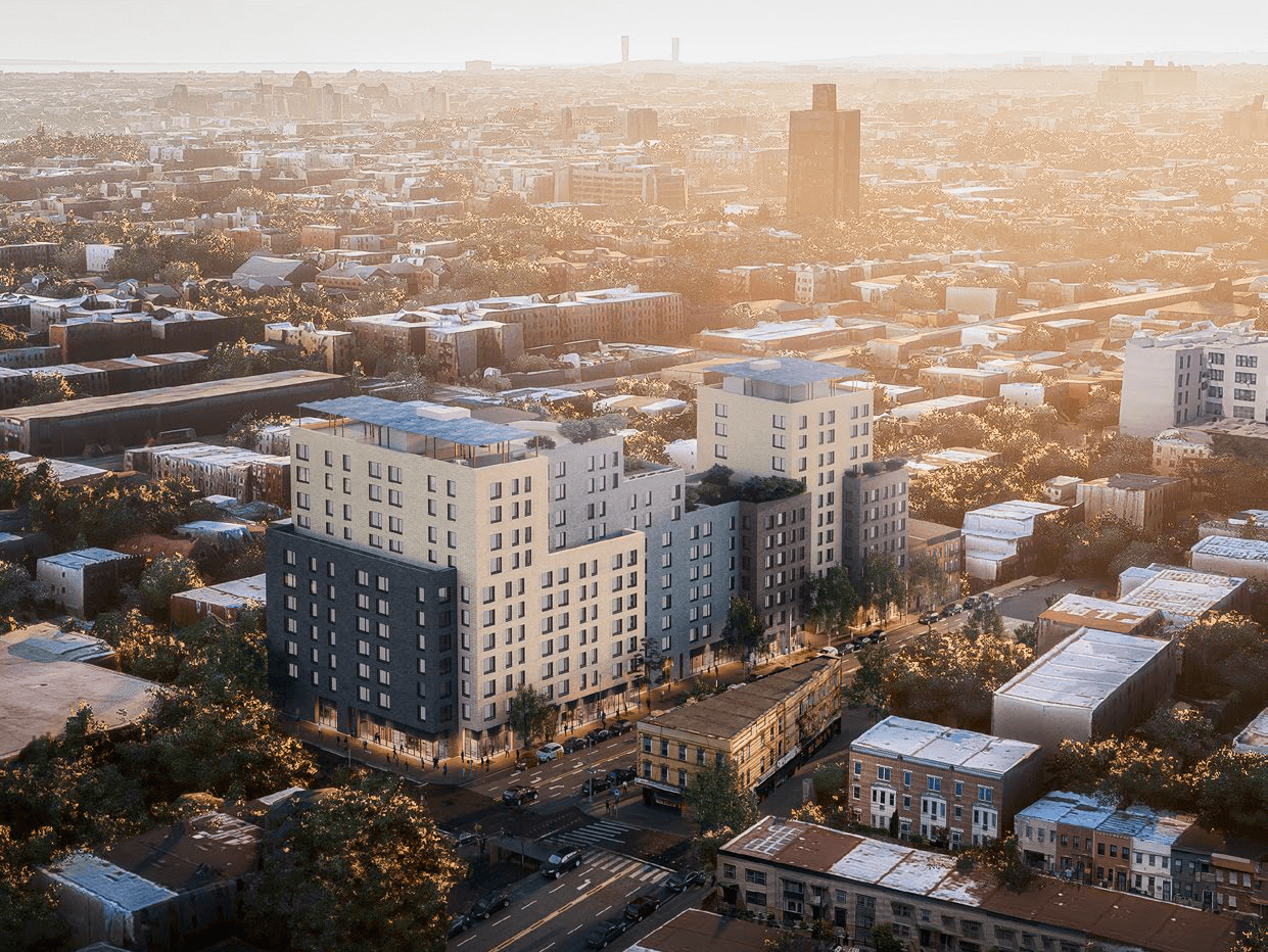 aerial view of the proposed project