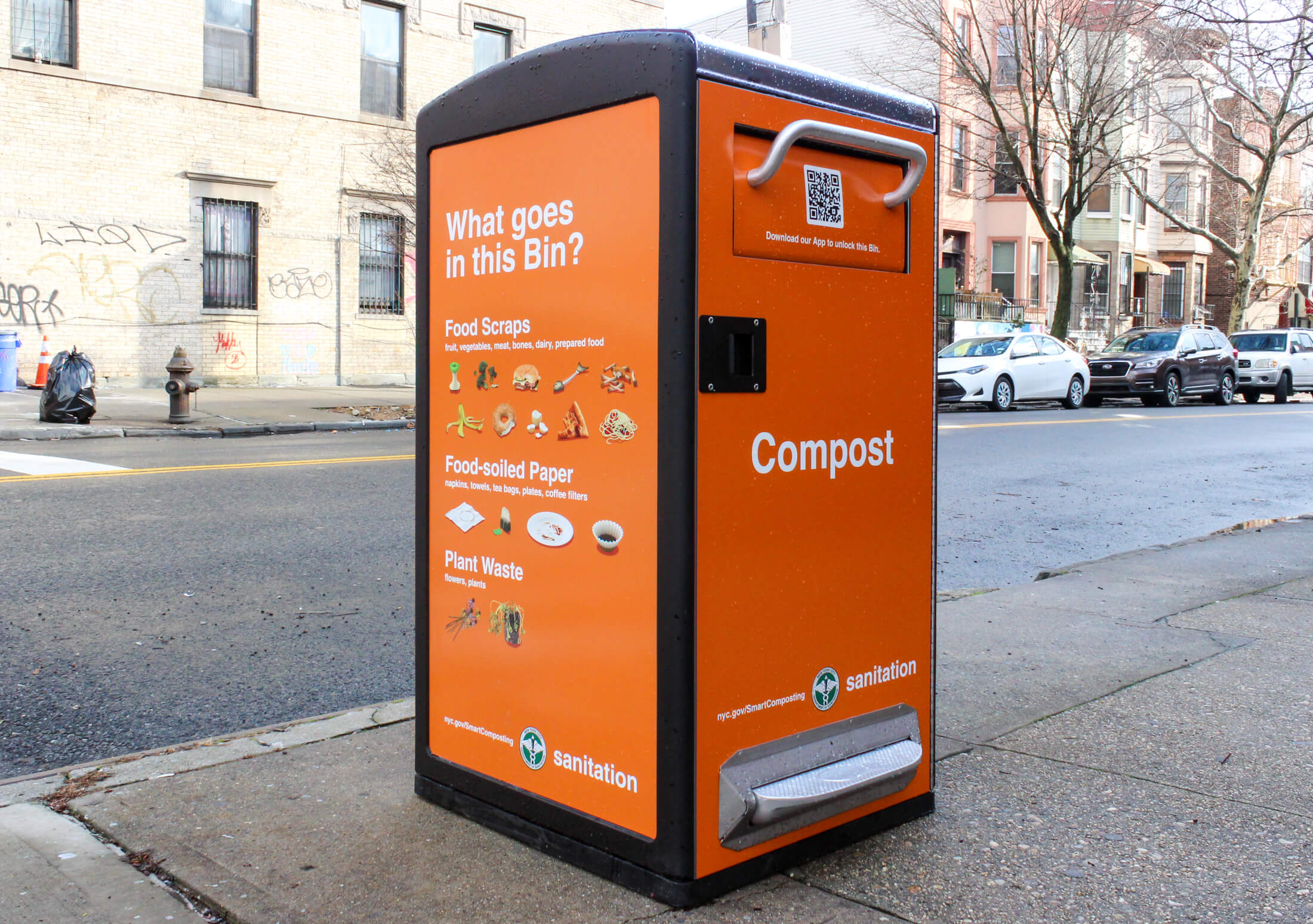 street compost bins in bed stuy