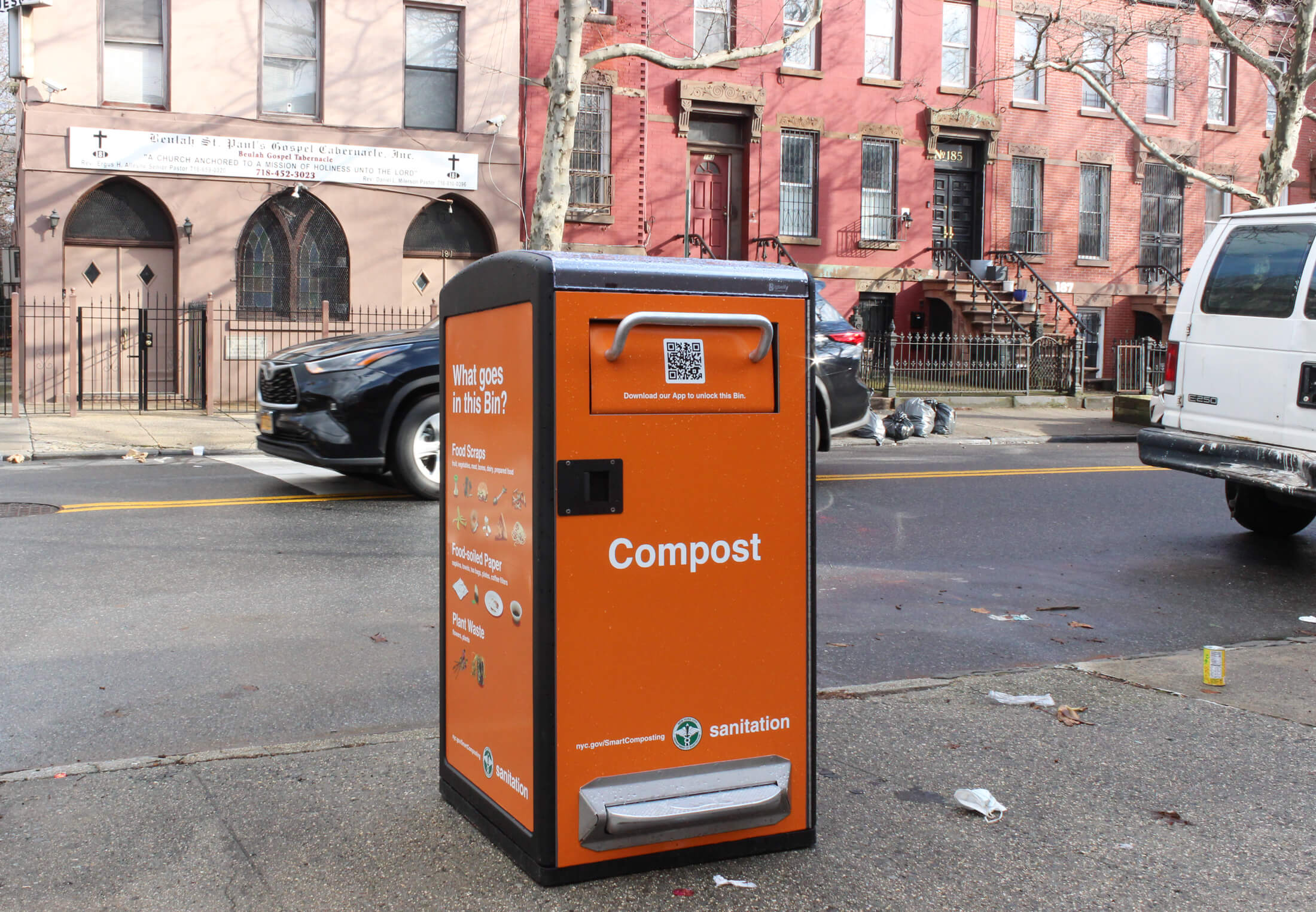 street compost bins in bed stuy