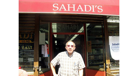 charlie sahadi outside the store