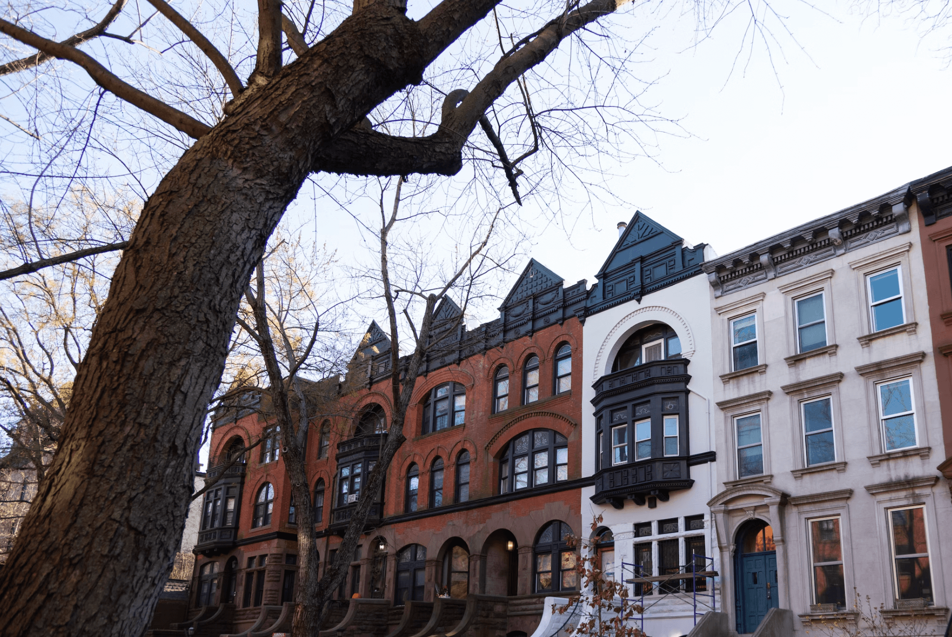 a row of buildings to illustrate brownstone insurance