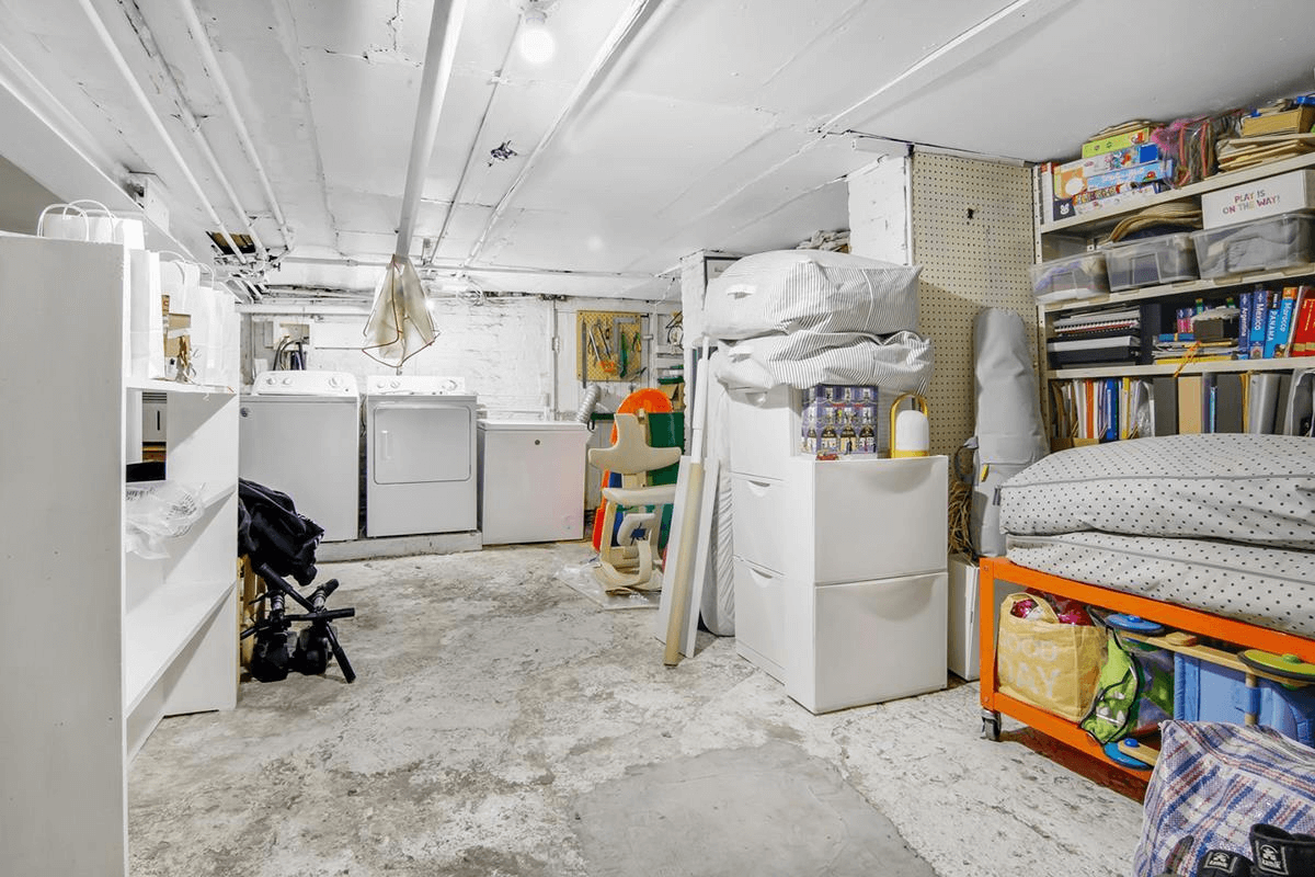 cellar with laundry