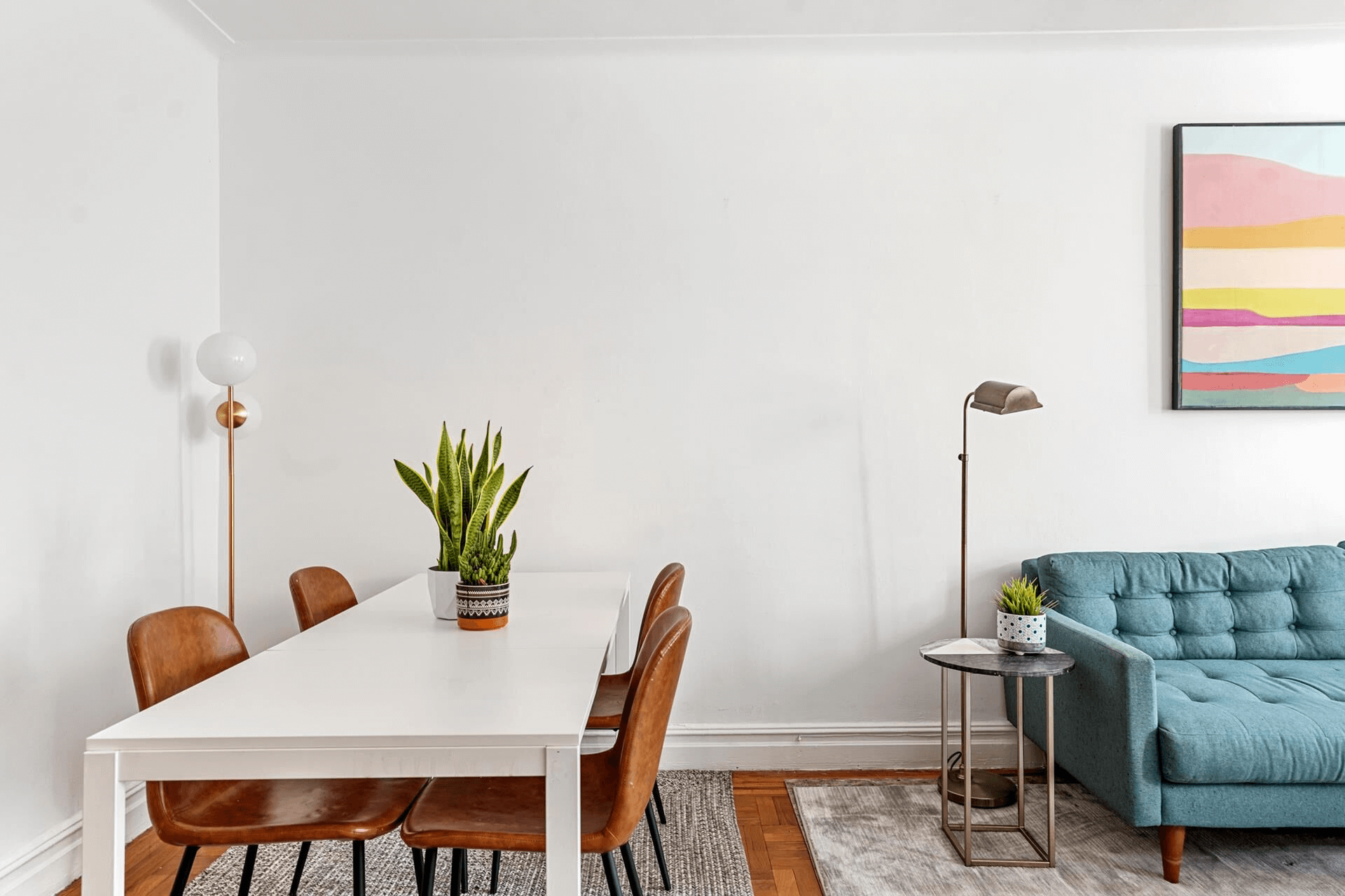 living room of apt 4C in 385 argyle road