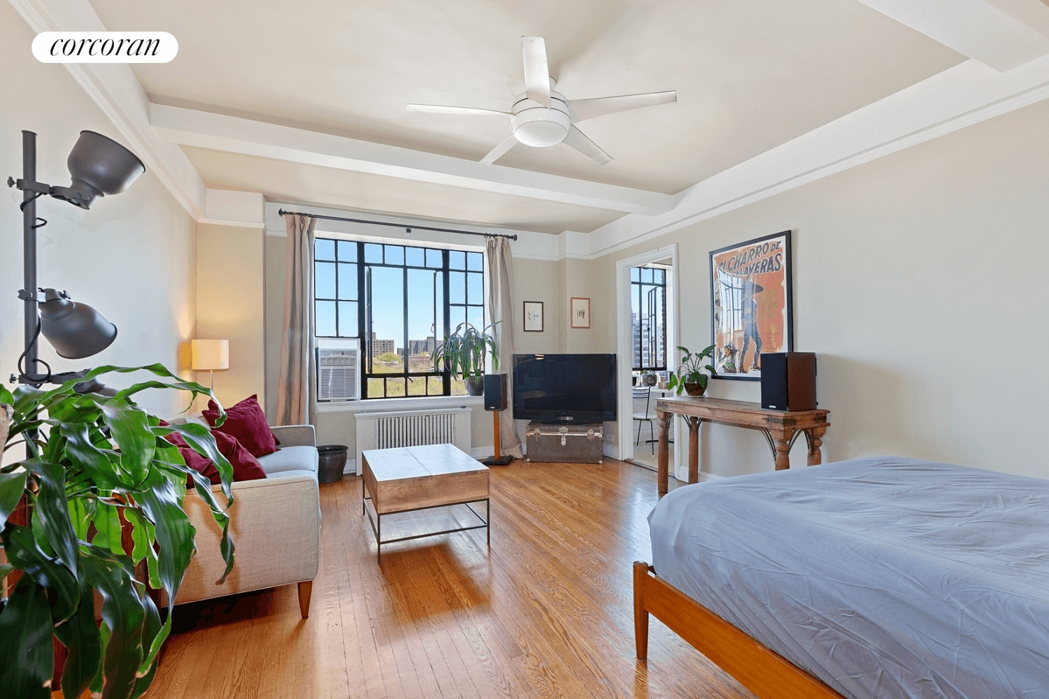 living area of apt 10e at 101 Lafayette avenue