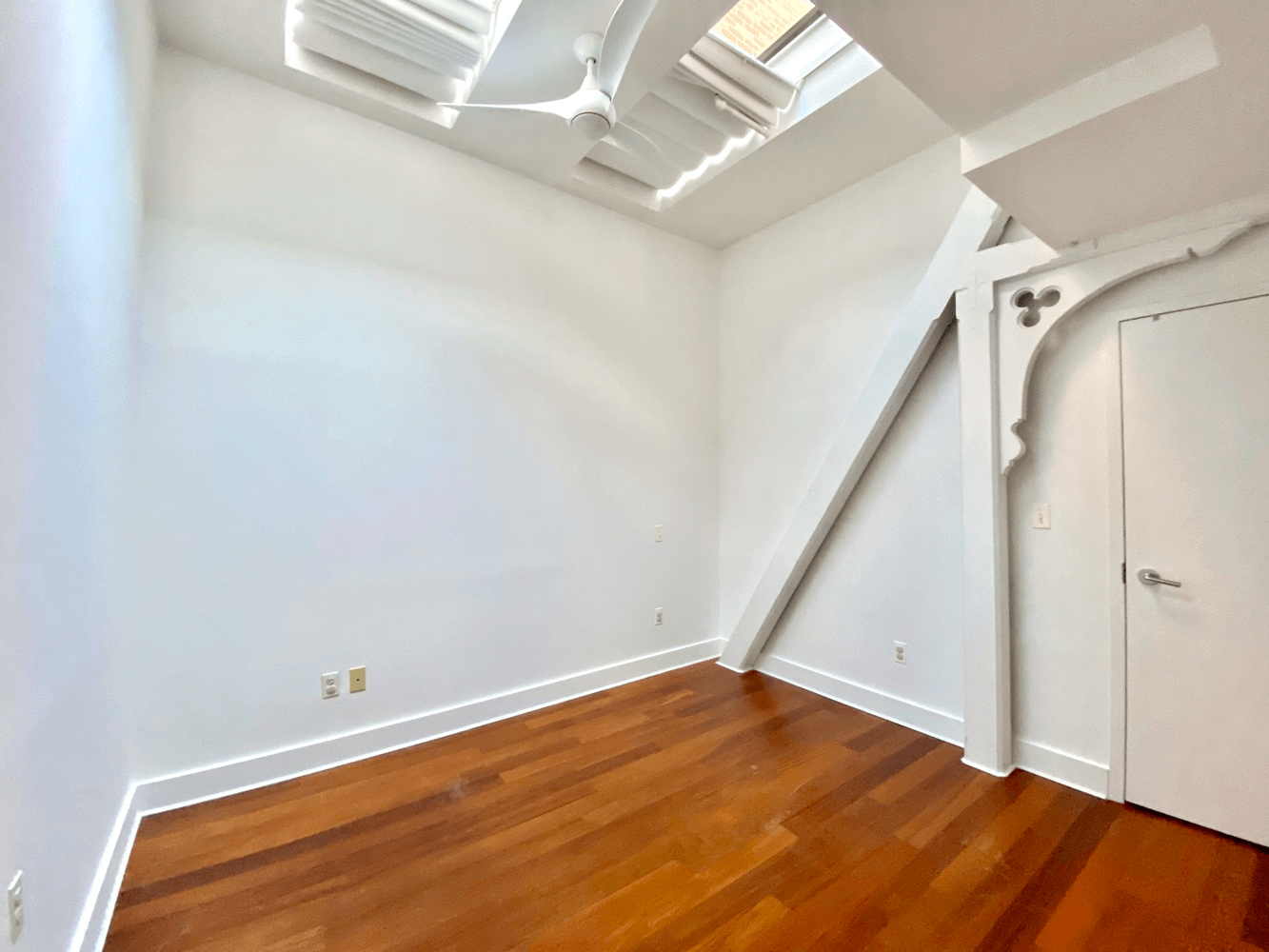 bedroom with skylight