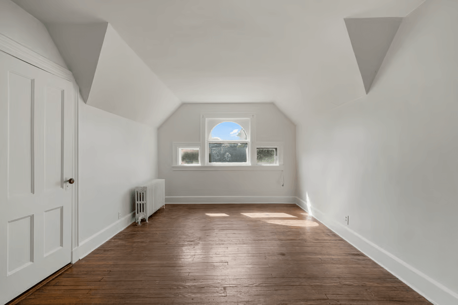 small bedroom in the attic