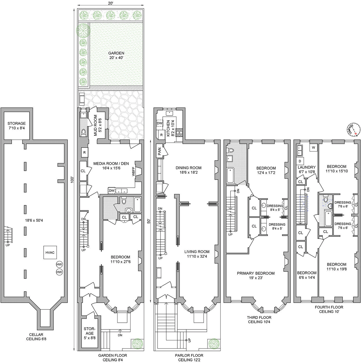 floor plan of 854 president street
