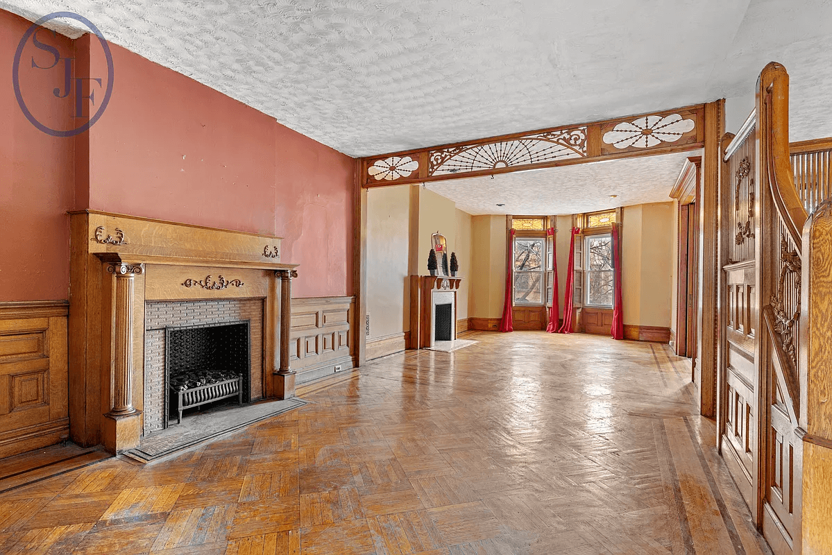 mantels and fretwork in 160 midwood street