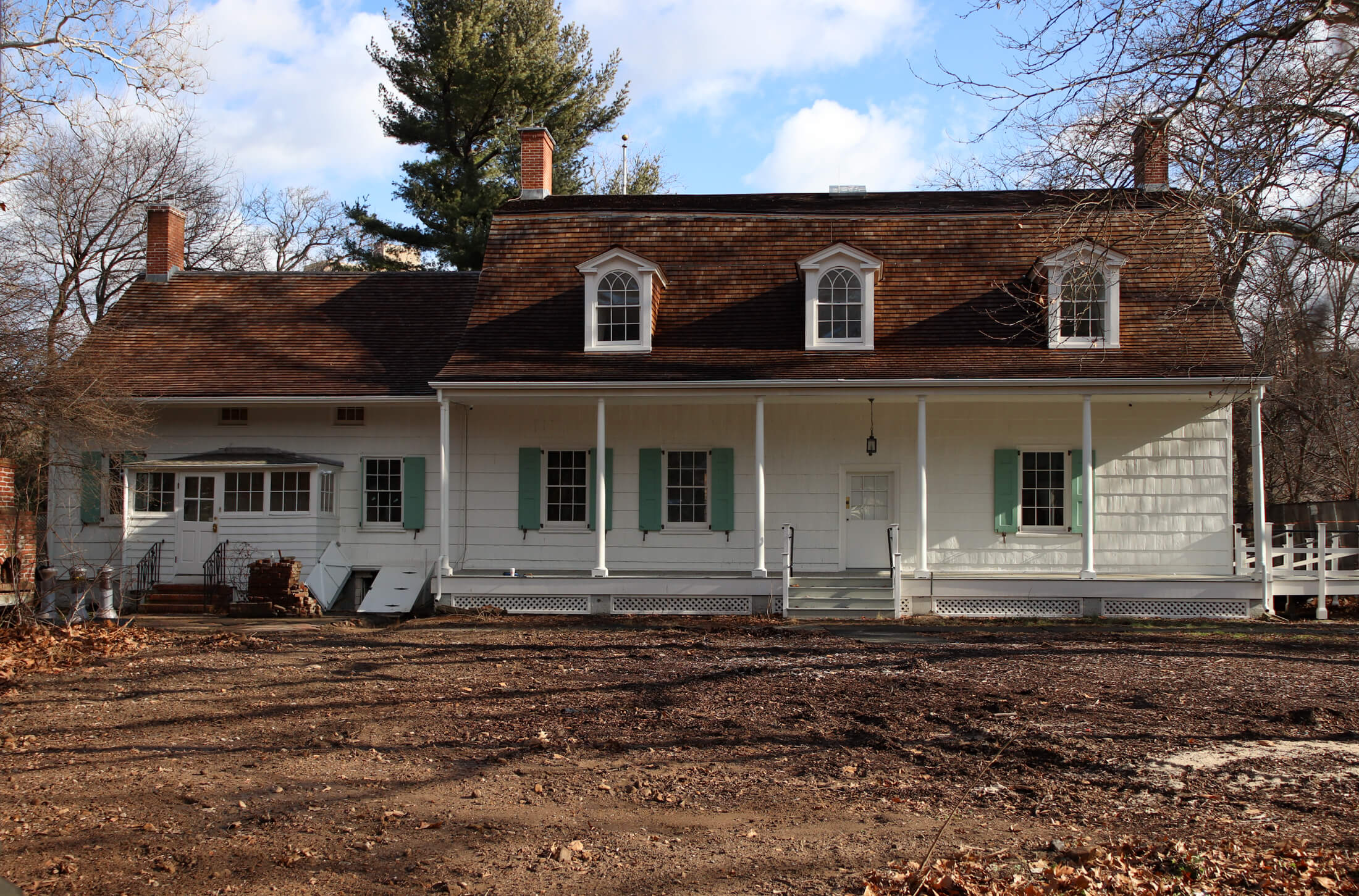 lefferts historic house with restored roof