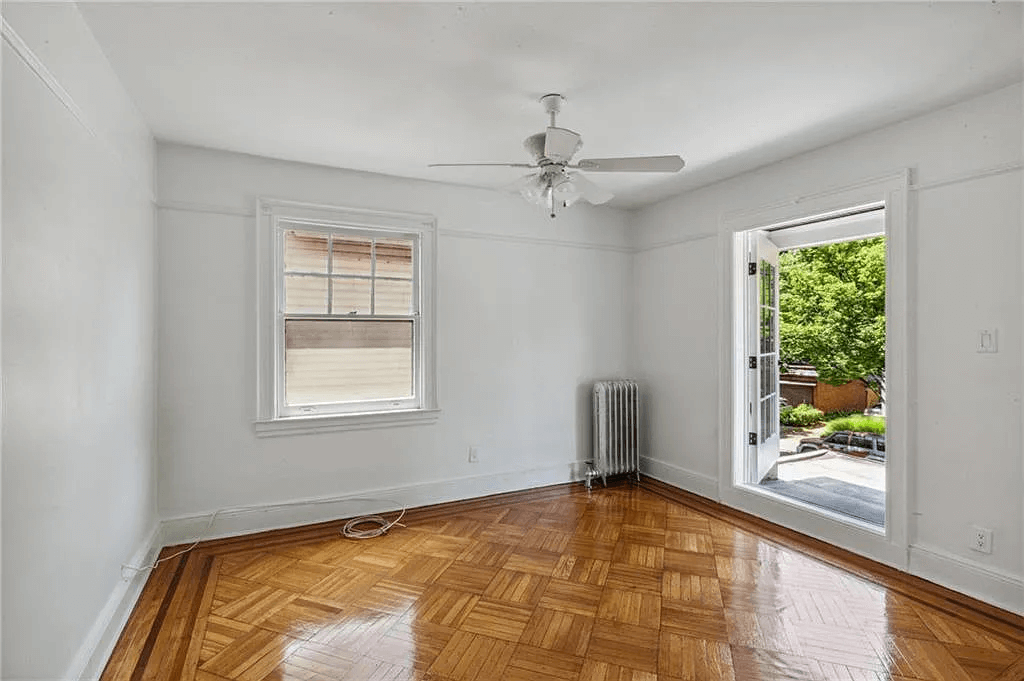 bedroom with door to terrace in 761 east 22nd street