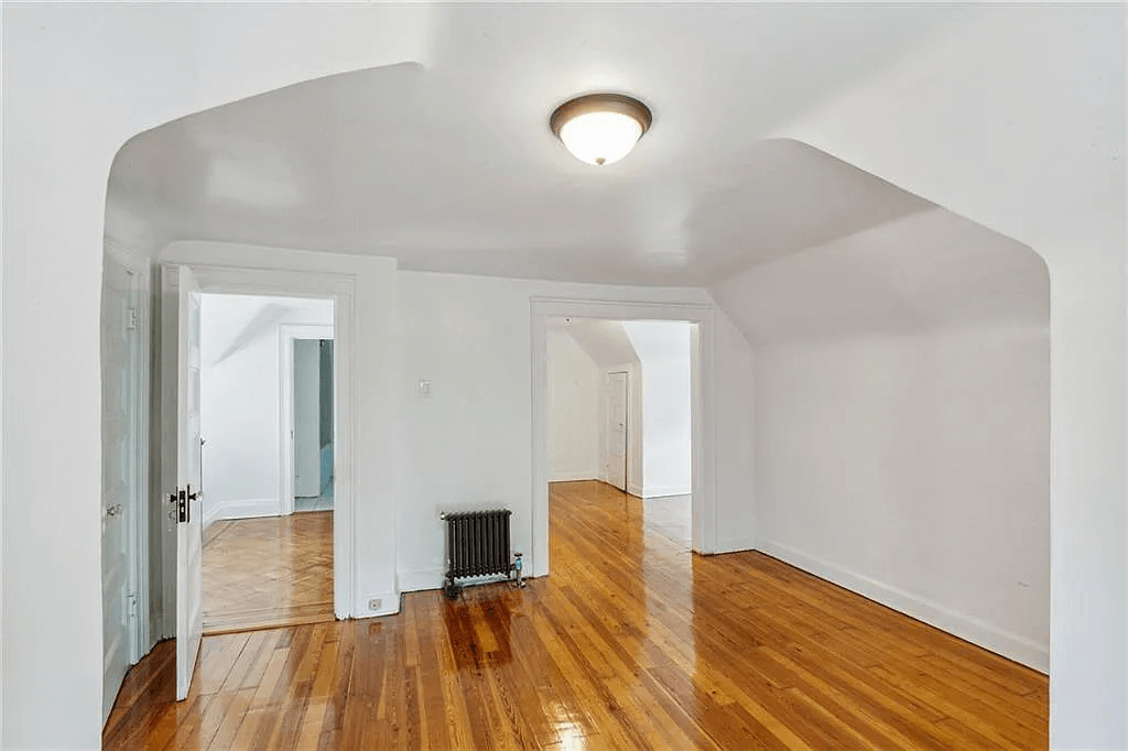 bedroom with wood floors in 761 east 22nd street