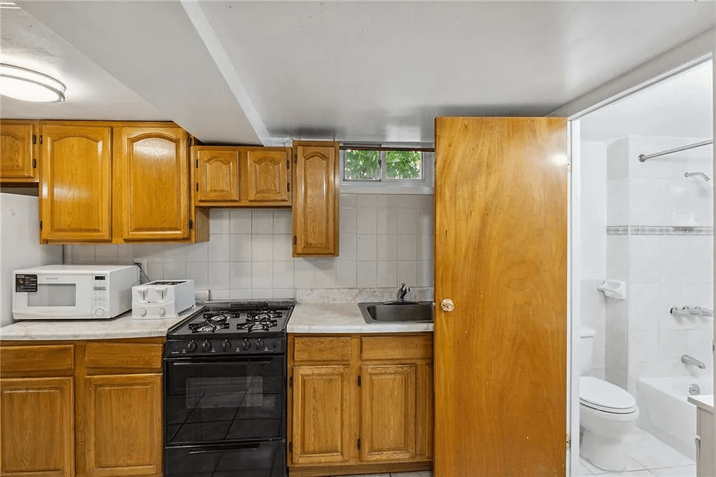 second kitchen in the basement of 761 east 22nd street