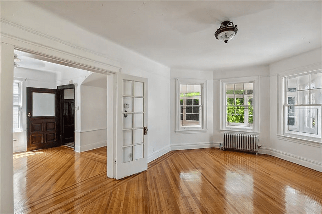 view of entry and parlor inside 761 east 22nd street