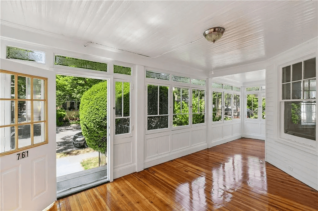 enclosed front porch at 761 east 22nd street