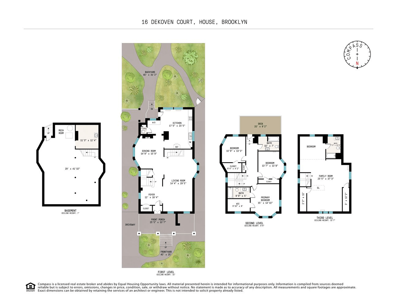 floorplan of 16 DeKoven Court