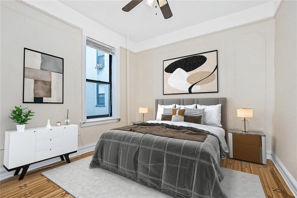 virtually staged bedroom of apt 39 at 14 prospect park southwest