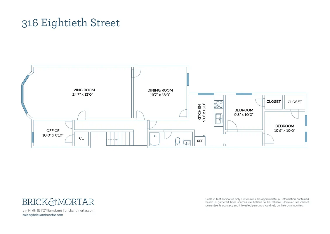 floorplan of the floor through apartment