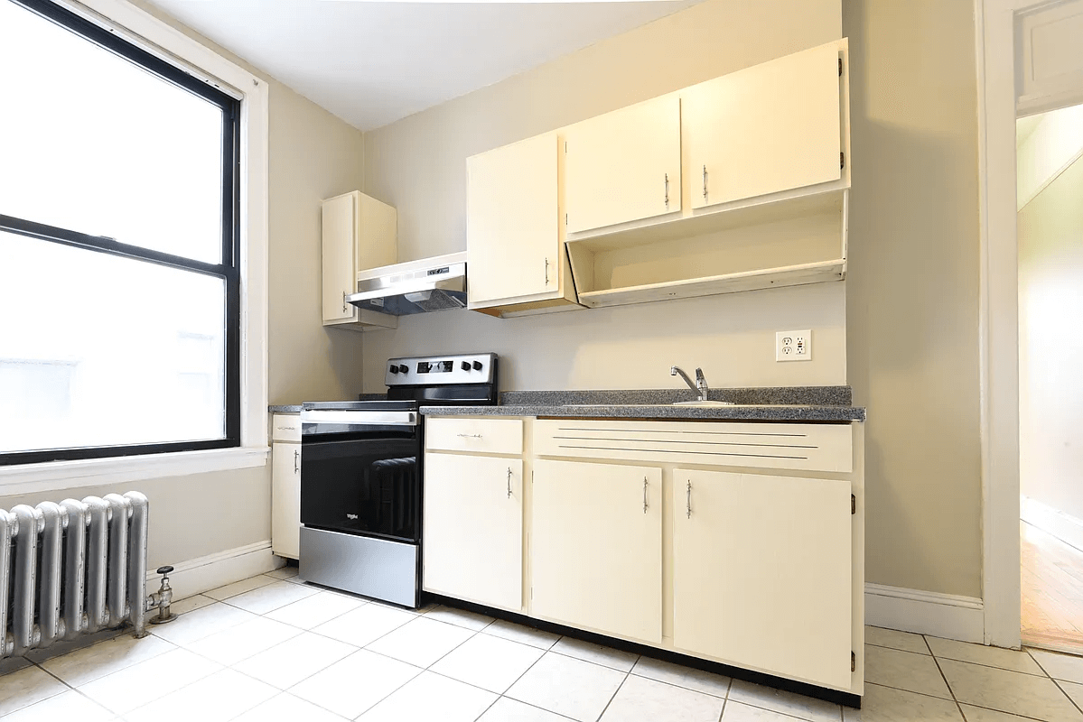 kitchen with vintage cabinets