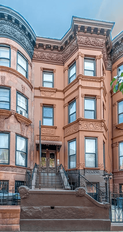 exterior of the brownstone