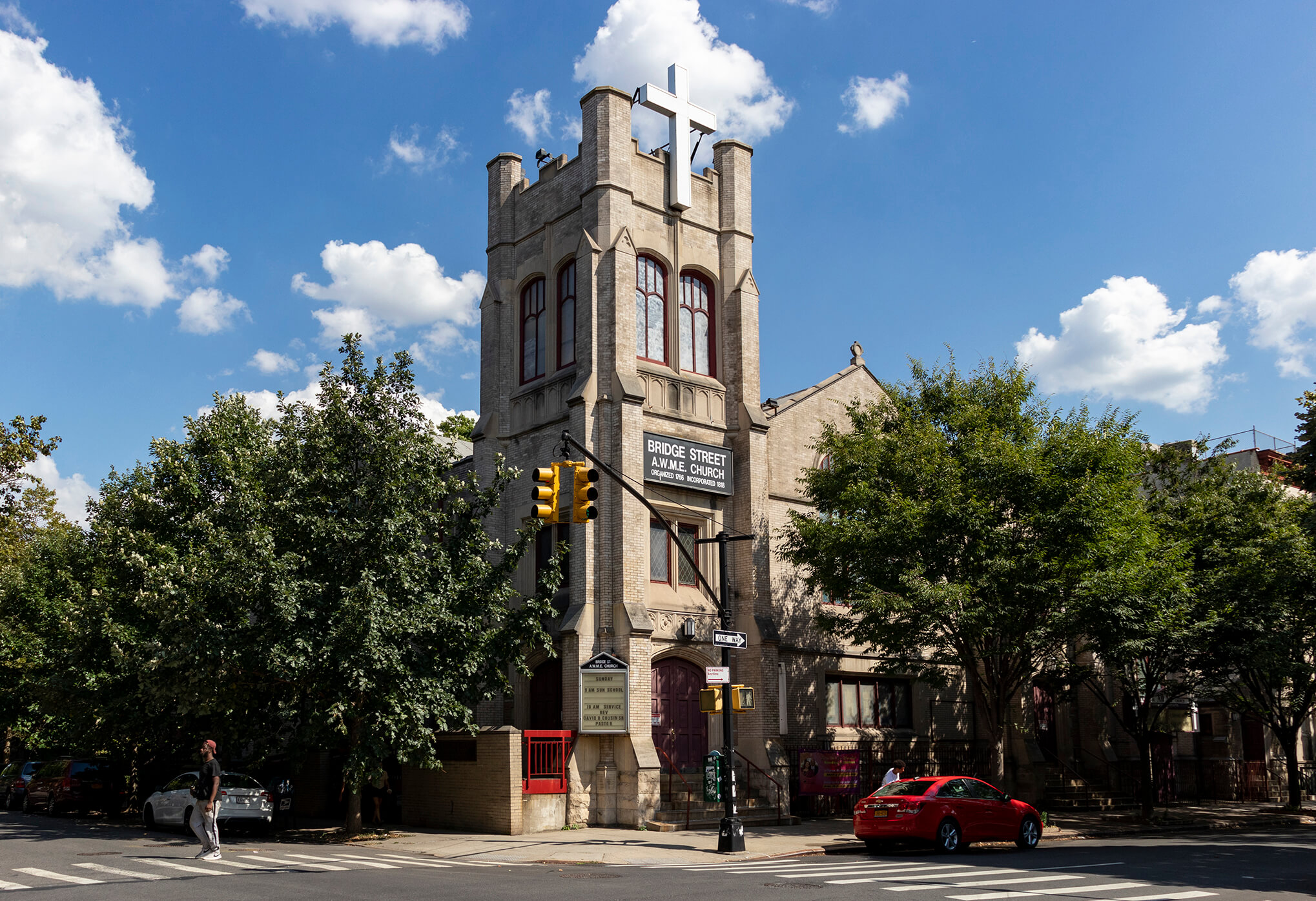 brooklyn church history - exterior of bridge street awme