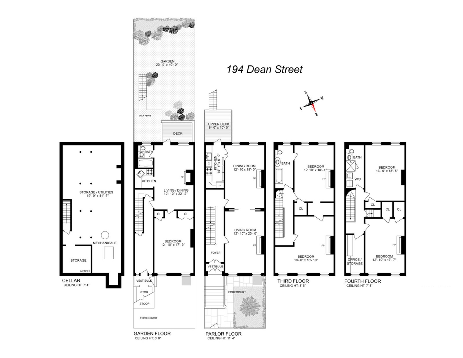 floorplans for 194 dean street