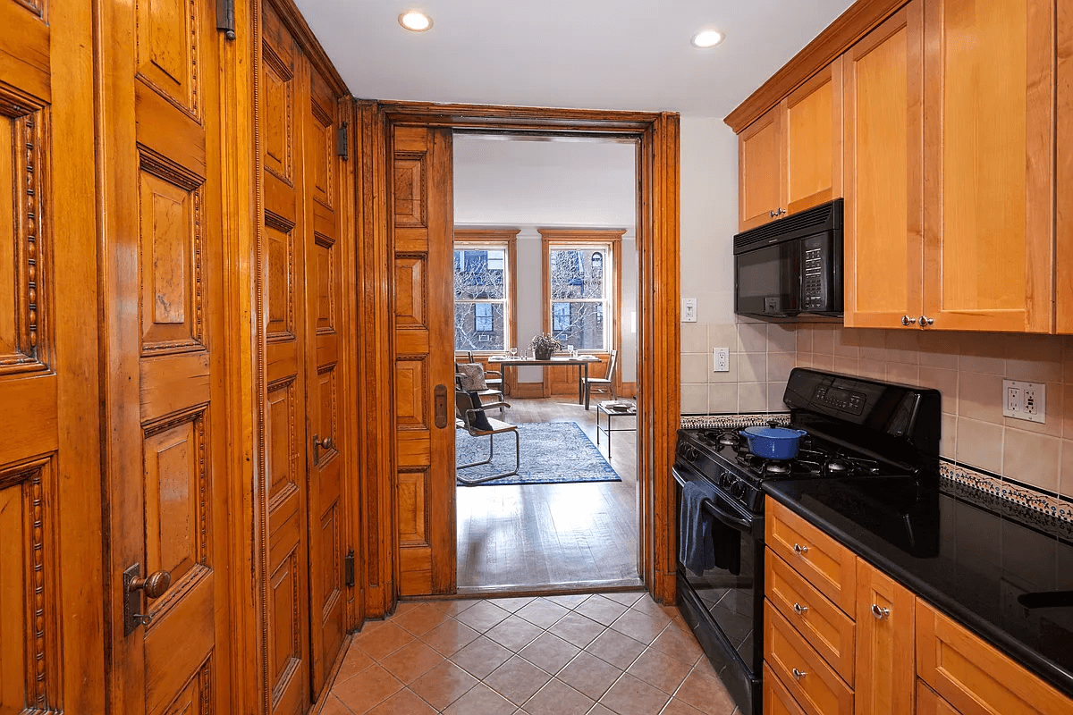 kitchen with wood cabinets