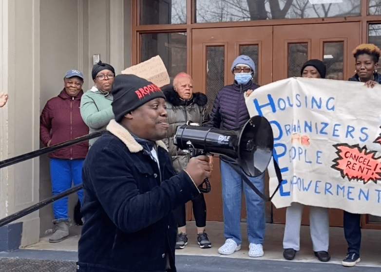 tenants protesting