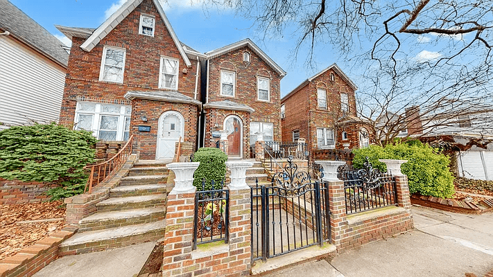 exterior of brick house