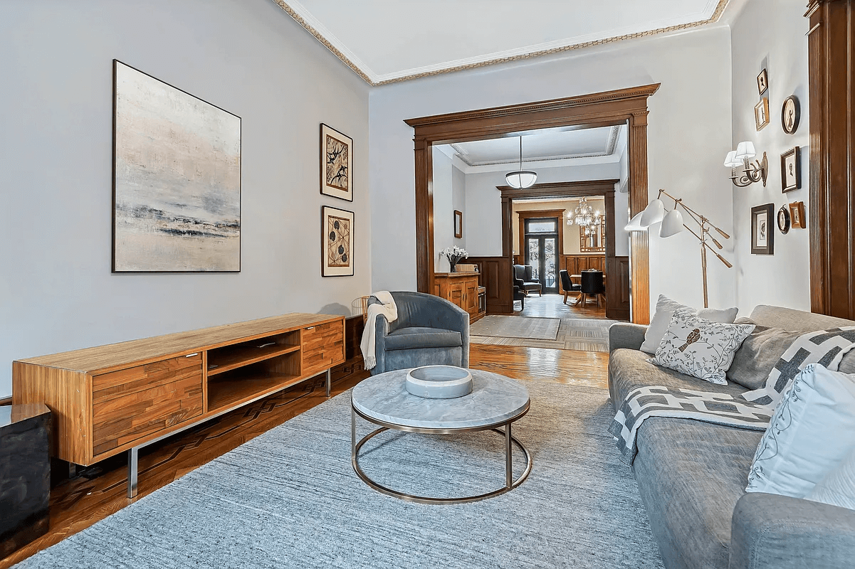 parlor with wood floors