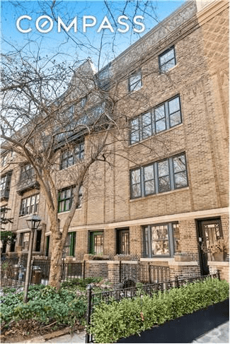 brick facade of the house