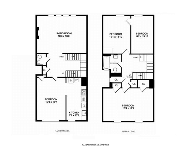 floorplan of upper duplex