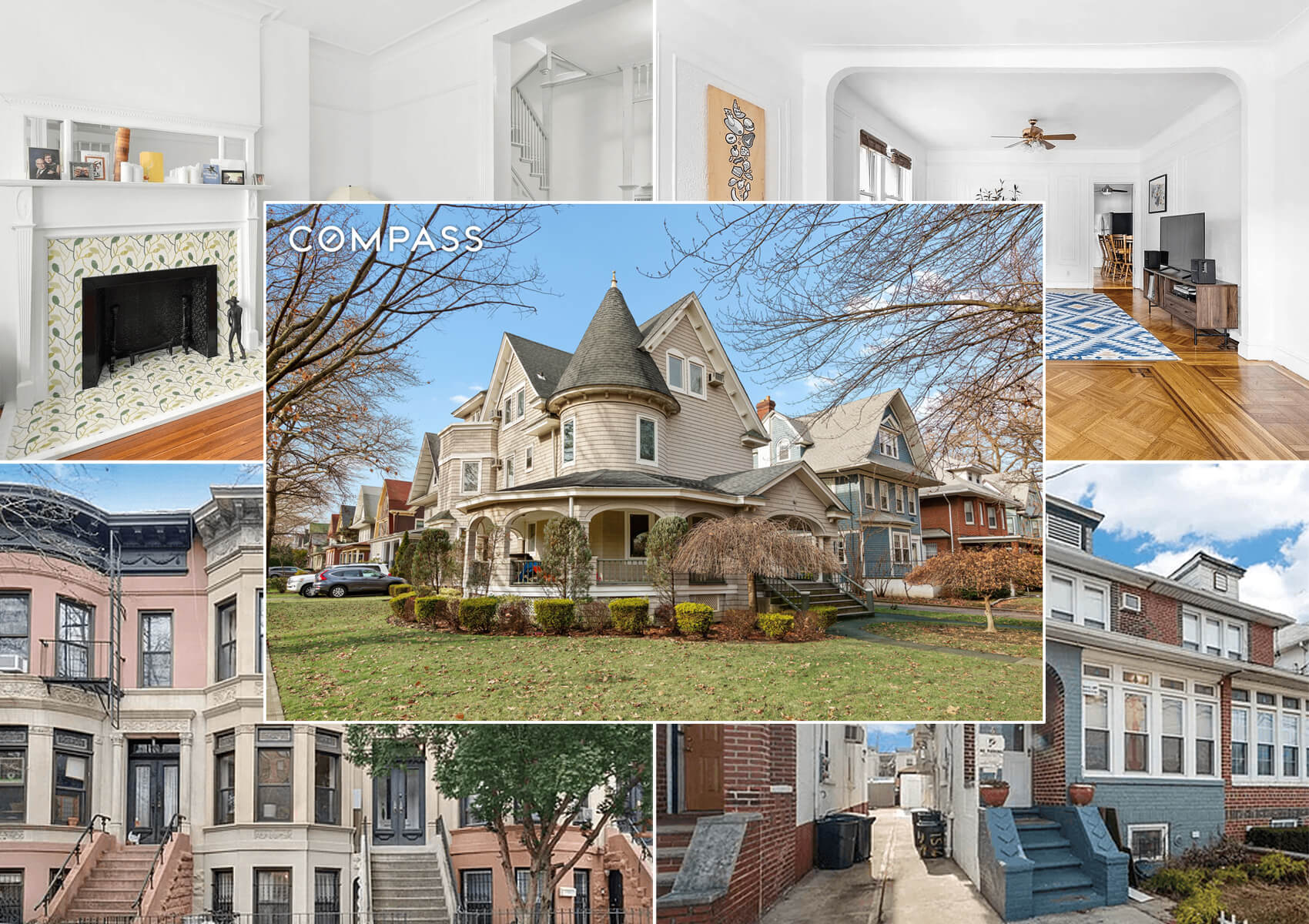 brooklyn listings- collage of brooklyn homes