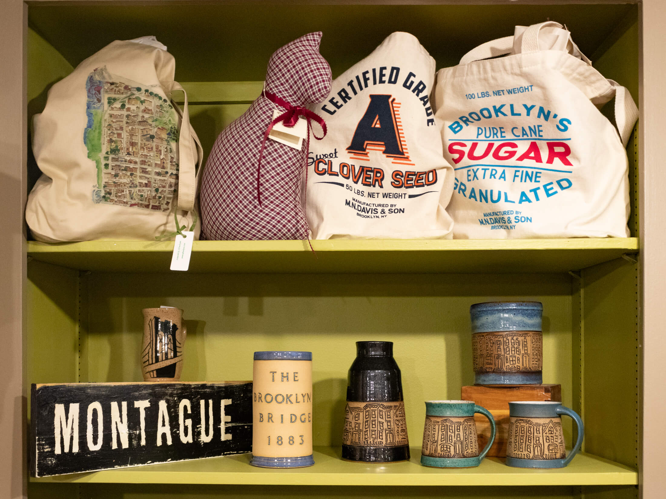 brooklyn women's exchange - shelves of goods