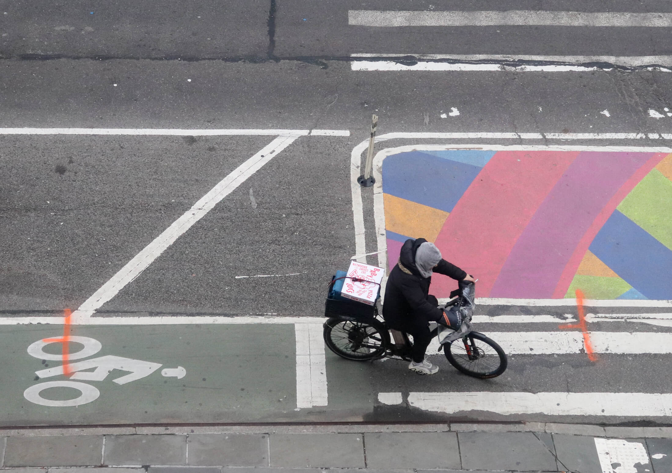 e-bike in downtown brooklyn