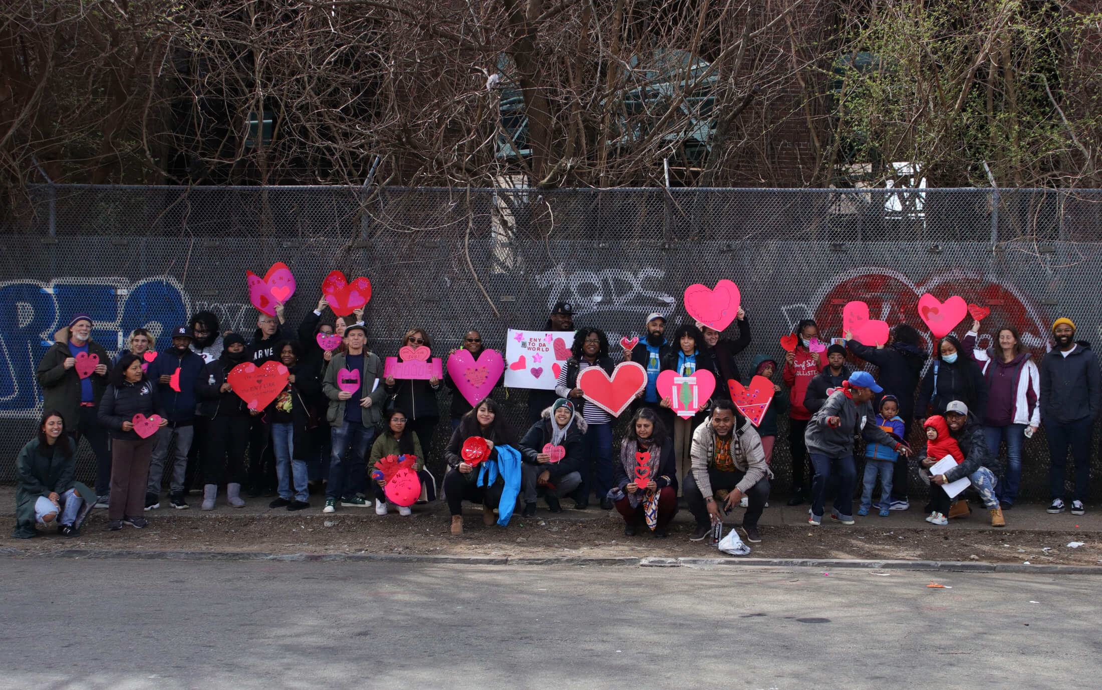 group of supporters