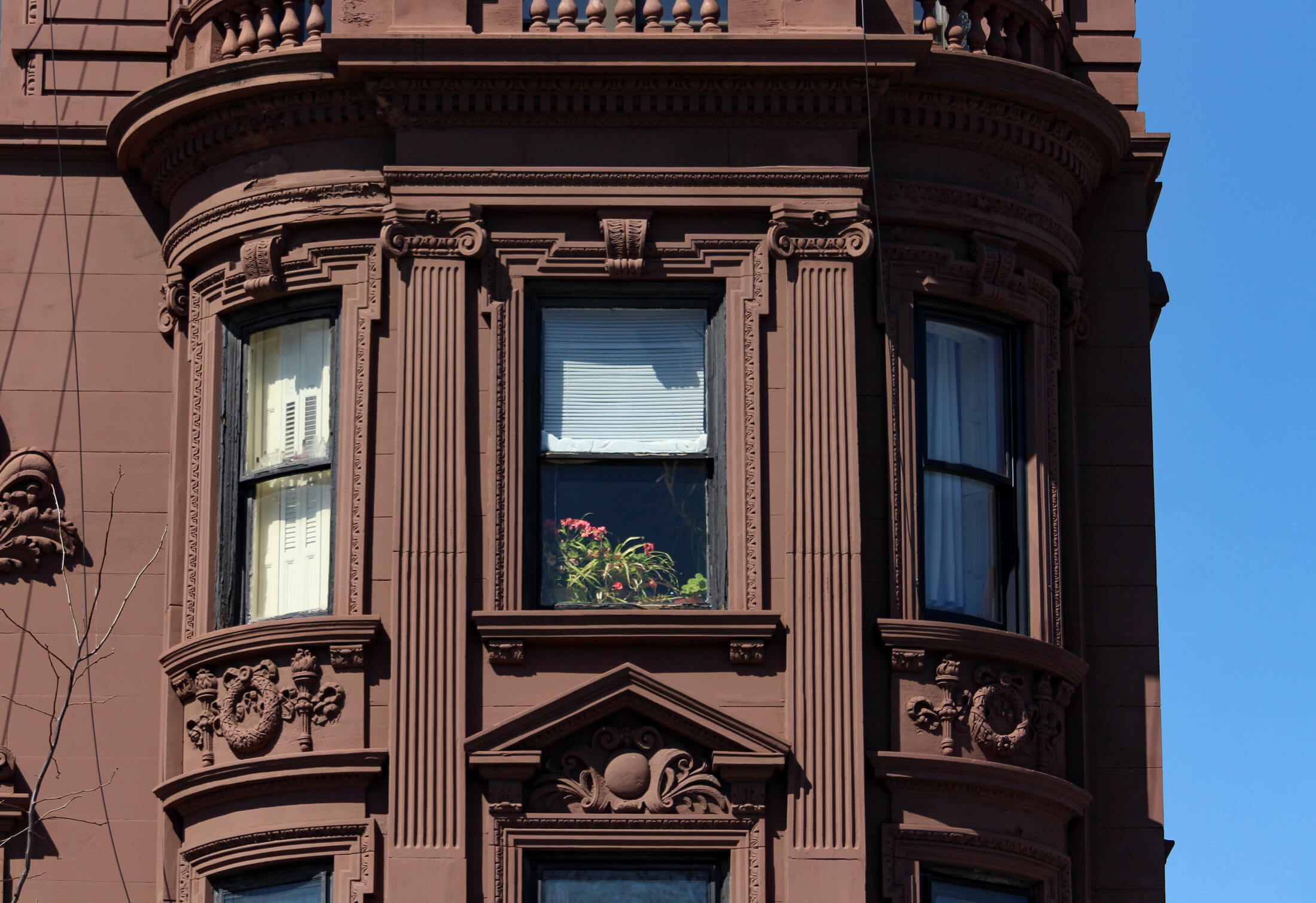 architectural details on park slope building